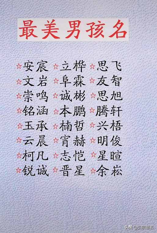 宝宝起名：最美的男孩名字，最秀气的女孩名字