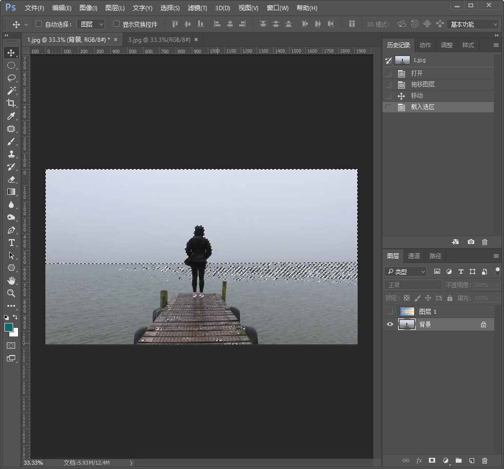 PS两个步骤，快速更换照片背景