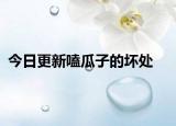 今日更新嗑瓜子的坏处