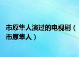 市原隼人演过的电视剧（市原隼人）