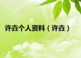 许垚个人资料（许垚）