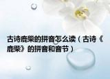 古诗鹿柴的拼音怎么读（古诗《鹿柴》的拼音和音节）