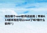 现在哪个root软件还能用（苹果6.13版本现在可以root了吗?用什么软件?）