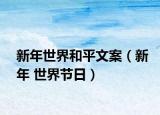 新年世界和平文案（新年 世界节日）