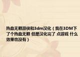 热血无赖游侠和3dm汉化（我在3DM下了个热血无赖 但是汉化完了 点游戏 什么效果也没有）