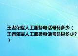 王者荣耀人工服务电话号码多少（王者荣耀人工服务电话号码是多少?）
