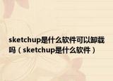 sketchup是什么软件可以卸载吗（sketchup是什么软件）