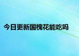今日更新国槐花能吃吗