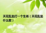 天花乱坠打一个生肖（天花乱坠什么歌）