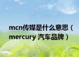 mcn传媒是什么意思（mercury 汽车品牌）