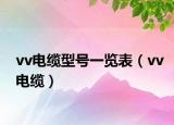 vv电缆型号一览表（vv电缆）