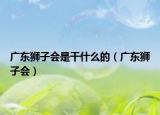 广东狮子会是干什么的（广东狮子会）