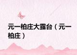 元一柏庄大露台（元一柏庄）