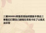 三星I8000U欧版系统如何更新不想去三星售后打算自己刷现在系统卡住了让我无法忍受