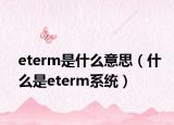 eterm是什么意思（什么是eterm系统）