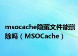 msocache隐藏文件能删除吗（MSOCache）