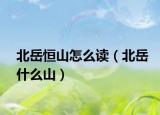 北岳恒山怎么读（北岳什么山）