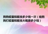狗狗疫苗和驱虫多少钱一次（给狗狗打疫苗和驱虫大概要多少钱）