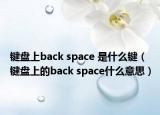 键盘上back space 是什么键（键盘上的back space什么意思）