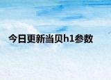 今日更新当贝h1参数