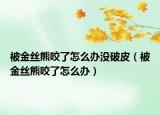 被金丝熊咬了怎么办没破皮（被金丝熊咬了怎么办）