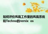 如何评价凤凰工作室的凤凰系统和Techno的remix  os