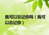 我可以忘记你吗（我可以忘记你）