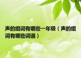 声的组词有哪些一年级（声的组词有哪些词语）