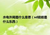 水电外网是什么意思（sd娃娃是什么东西）