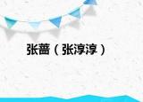 张蔷（张淳淳）