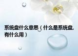 系统盘什么意思（什么是系统盘,有什么用）