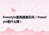 freestyle是高端音乐吗（freestyle是什么梗）