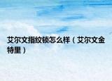 艾尔文指纹锁怎么样（艾尔文金特里）