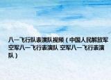 八一飞行队表演队视频（中国人民解放军空军八一飞行表演队 空军八一飞行表演队）