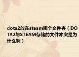 dota2放在steam哪个文件夹（DOTA2与STEAM存储的文件冲突是为什么啊）