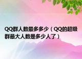 QQ群人数最多多少（QQ的超级群最大人数是多少人了）