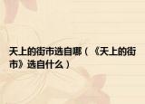 天上的街市选自哪（《天上的街市》选自什么）
