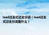 lead过去式过去分词（lead过去式过去分词是什么）
