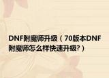 DNF附魔师升级（70版本DNF附魔师怎么样快速升级?）