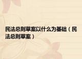 民法总则草案以什么为基础（民法总则草案）