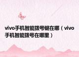 vivo手机智能拨号键在哪（vivo手机智能拨号在哪里）