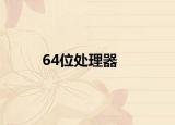 64位处理器