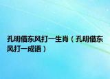 孔明借东风打一生肖（孔明借东风打一成语）