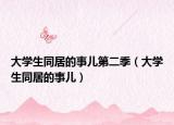 大学生同居的事儿第二季（大学生同居的事儿）