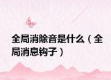 全局消除音是什么（全局消息钩子）