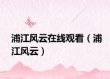 浦江风云在线观看（浦江风云）