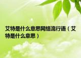 艾特是什么意思网络流行语（艾特是什么意思）