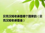 贝克汉姆老婆是哪个国家的（贝克汉姆老婆是谁）