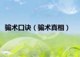 骗术口诀（骗术真相）