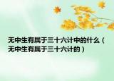 无中生有属于三十六计中的什么（无中生有属于三十六计的）